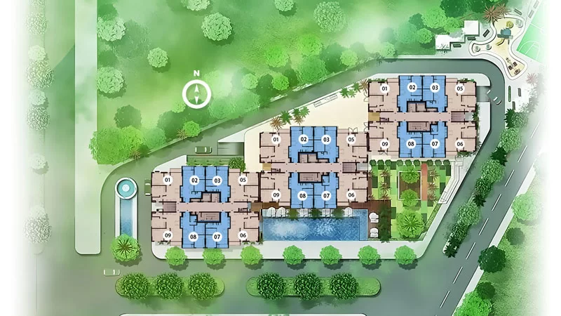Mặt bằng tầng thấp chung cư An Gia Star