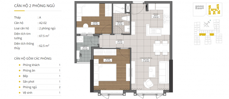 Mặt Bằng An Gia Star: Căn 50 m², 65 m² Và 68 m²
