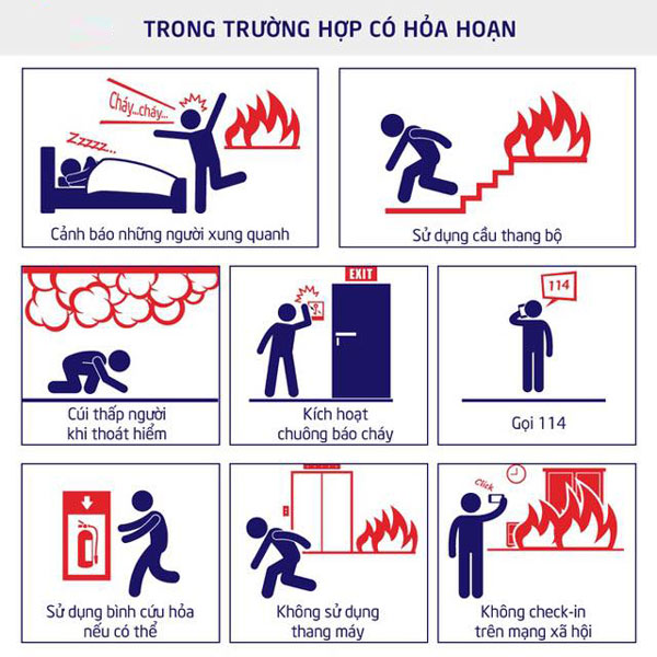 Hướng dẫn thoát nạn an toàn khi cháy chung cư có nhiều khói