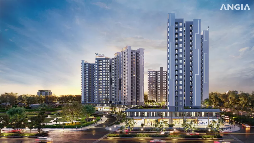 Sảnh đón chính, khu vực chung được duy trì bằng phí quản lý WestGate