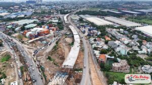 Toàn cảnh thi công nút giao Tân Vạn thuộc Vành đai 3 TP.HCM năm 2026