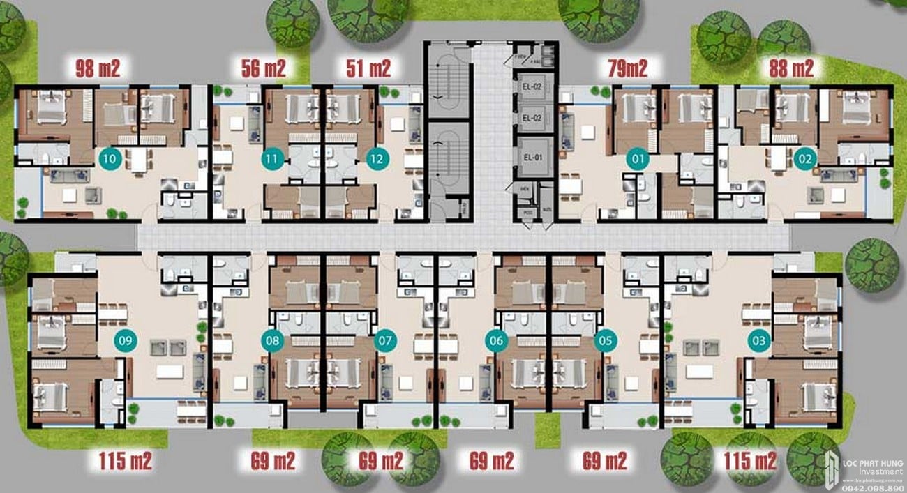 Mặt bằng tổng thể dự án An Gia Riverside