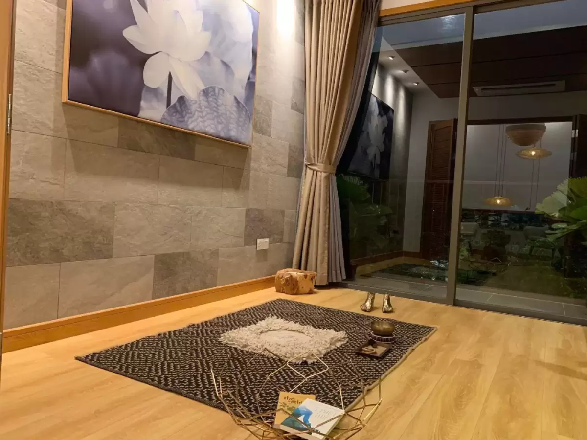Phòng thiền yên tĩnh trong phương án nội thất nhà phố The Standard