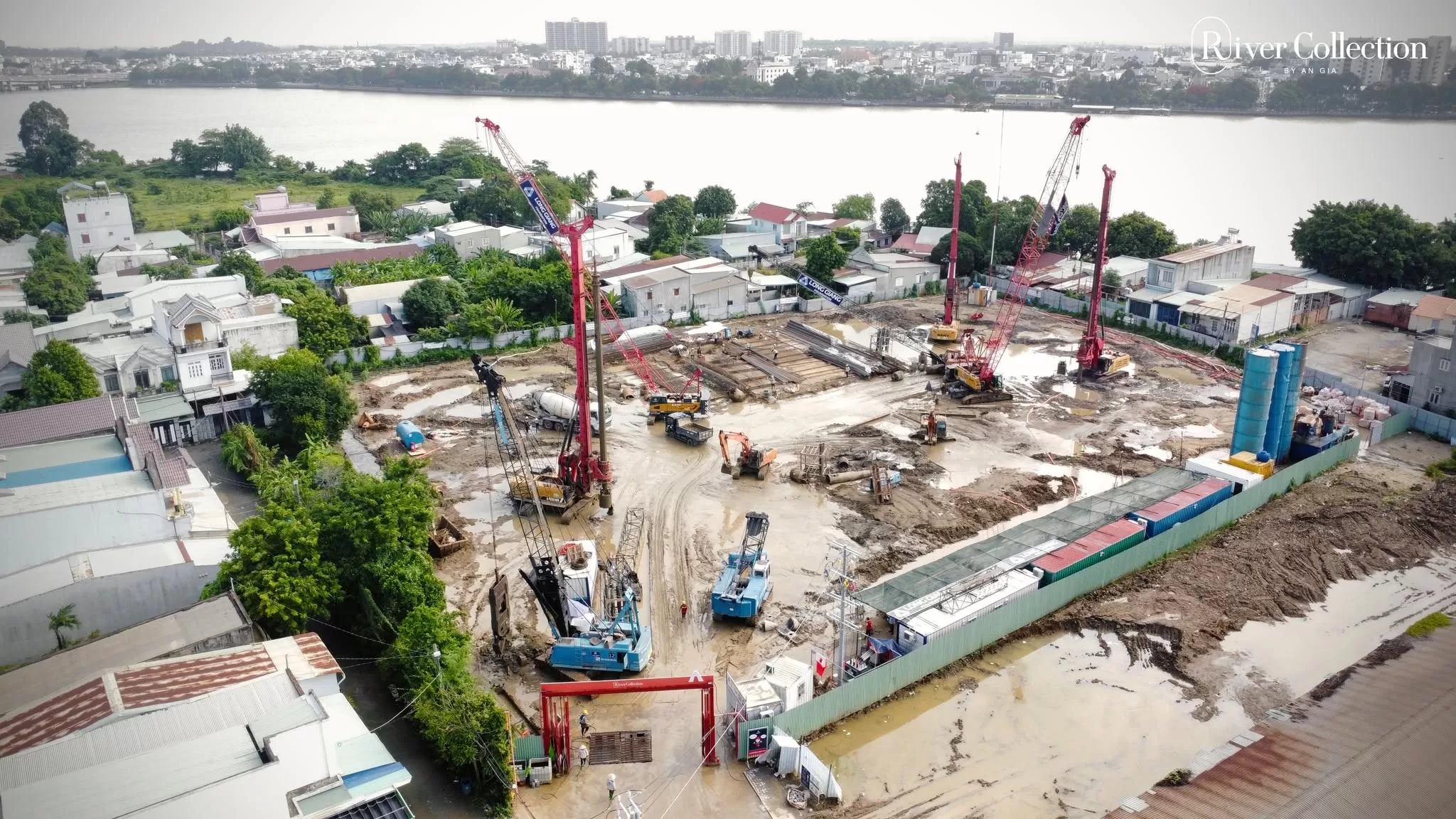 Phối cảnh toàn khu căn hộ River Collection The Gió Riverside ven sông Đồng Nai