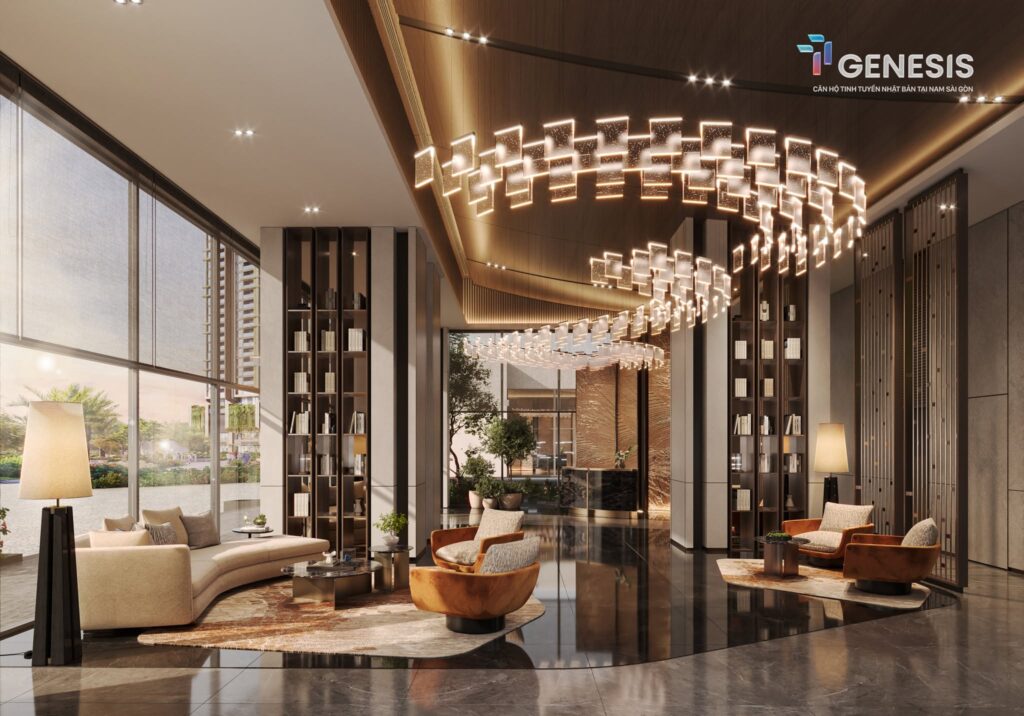 Phối cảnh sảnh đón cư dân TT Genesis