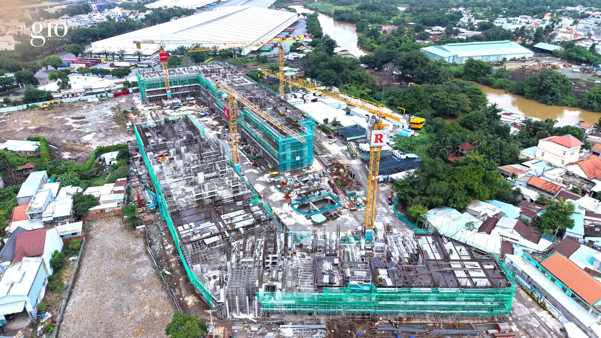 Flycam tiến độ thi công The Gió Riverside Ricons