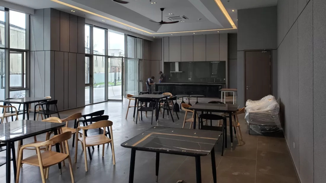 Phòng sinh hoạt cộng đồng đa năng có khu bếp tại dự án An Gia