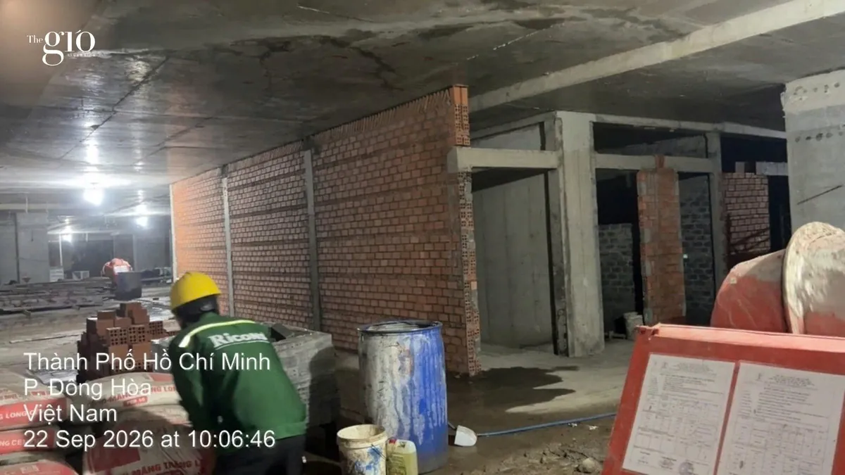 Xây tô hoàn thiện tầng hầm The Gió Riverside Công tác xây tô hoàn thiện tầng hầm dự án The Gió Riverside
