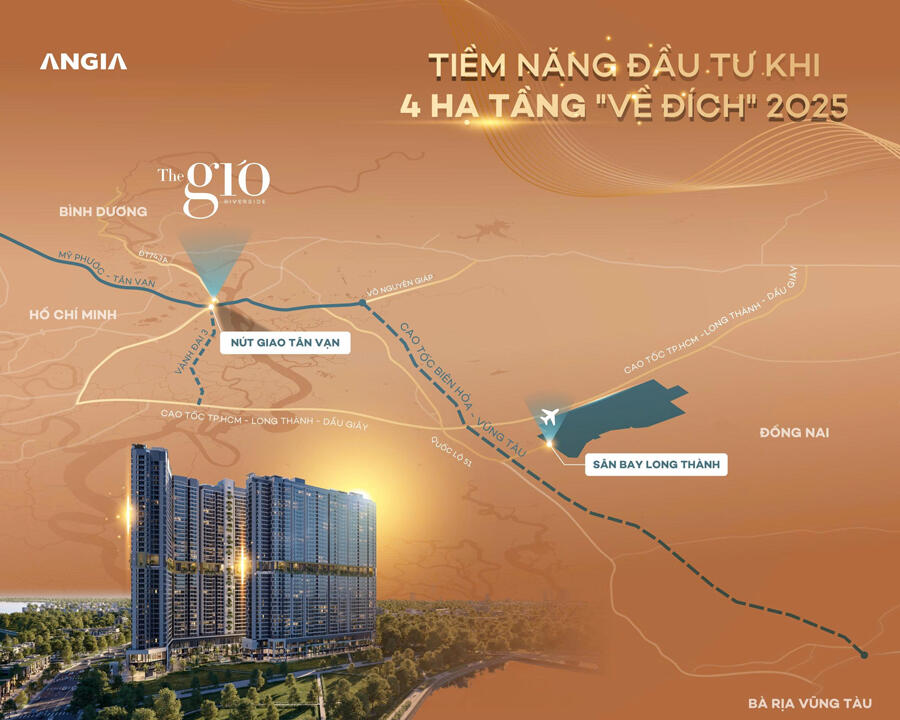 Hạ tầng kết nối The Gió Riverside với cửa ngõ Đông và Metro Suối Tiên
