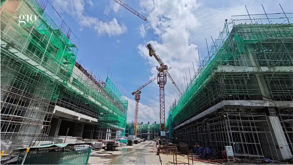Toàn cảnh tiến độ The Gió Riverside tháng 9/2026 Toàn cảnh tiến độ The Gió Riverside tháng 9/2026 thi công kết cấu phần thân