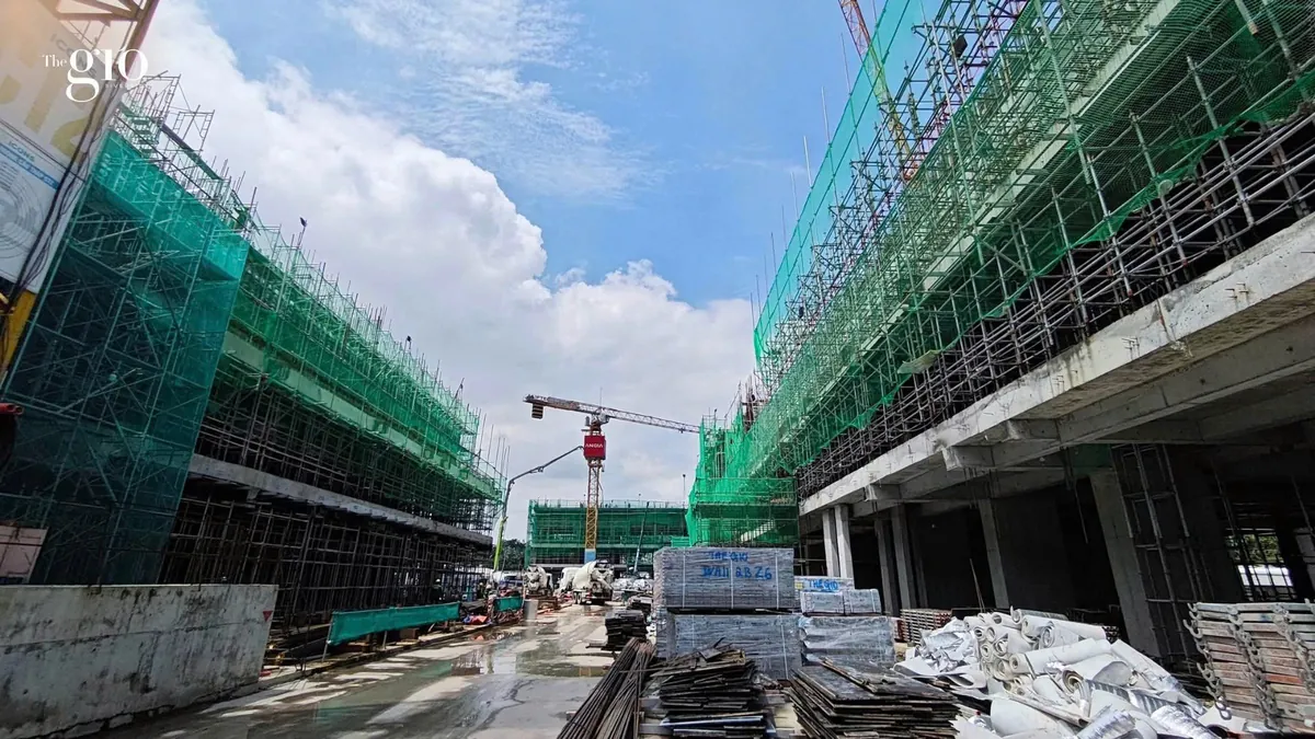 Trục nội khu The Gió Riverside tháng 9/2026 Trục nội khu The Gió Riverside tháng 9/2026