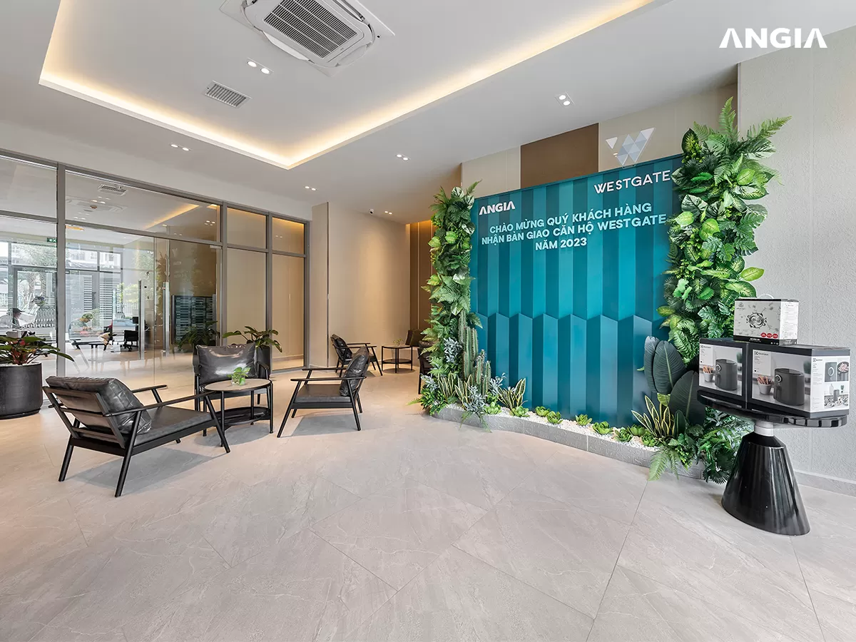 Sảnh chờ khu vực bàn giao căn hộ Westgate Bình Chánh