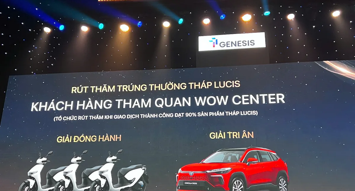 Giải thưởng tri ân tháp Lucis Khu vực đón tiếp và trao giải thưởng tri ân tại nhà mẫu TT Genesis Nhà Bè