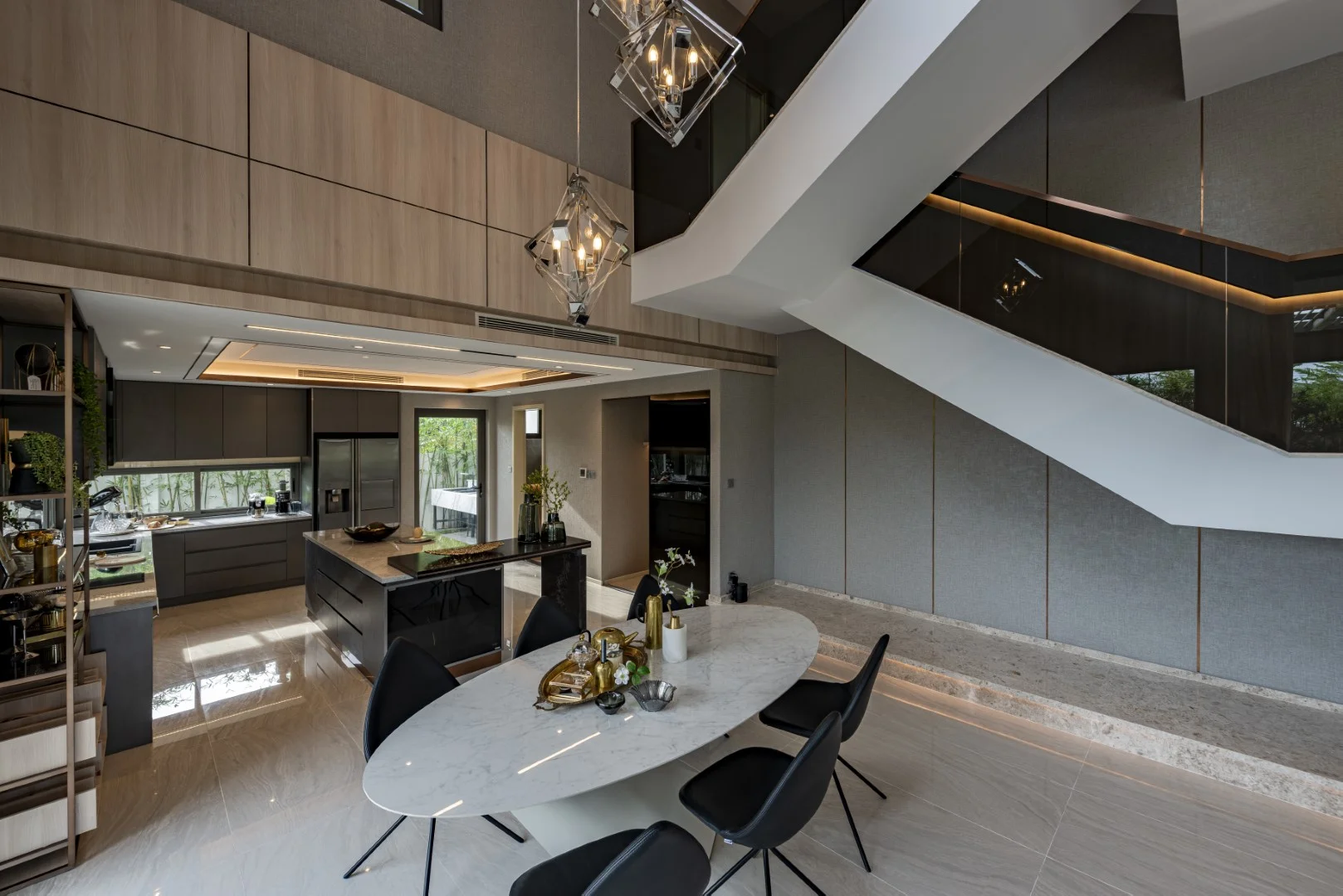 Nội thất phòng khách thực tế biệt thự The Standard