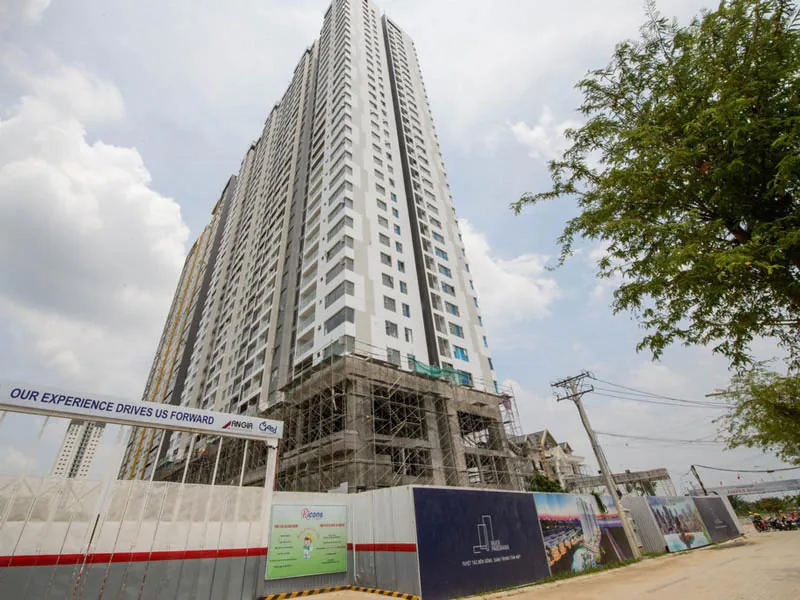 Công tác thi công hoàn thiện An Gia Skyline vào tháng 09/2017