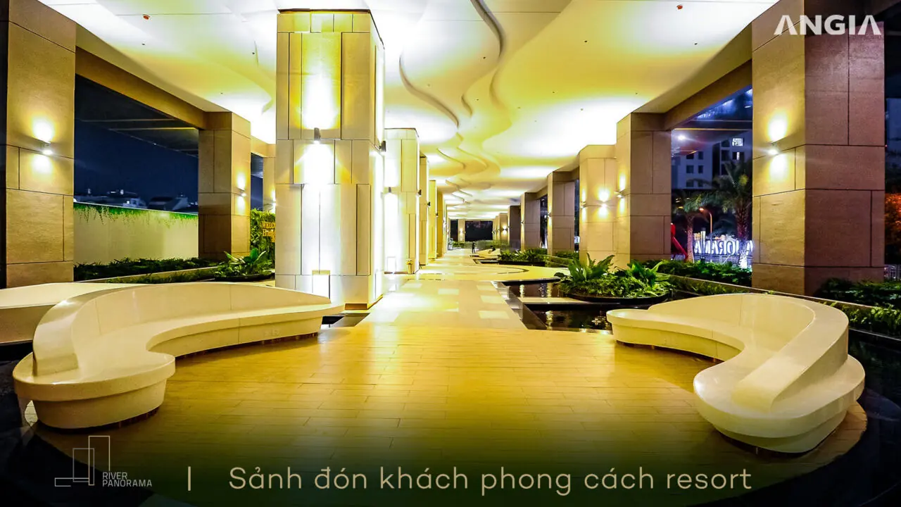 Sảnh đón khách phong cách resort River Panorama