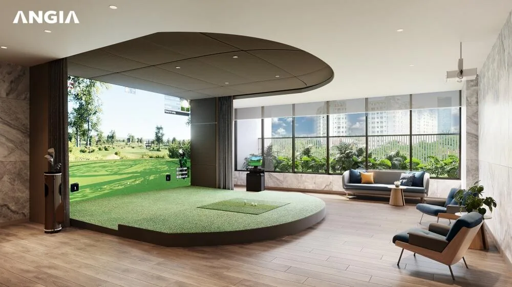 Phòng tập golf giả lập hiện đại cho cư dân